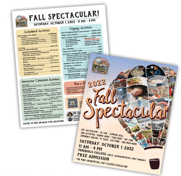 Fall Spectacular schedule and flyer